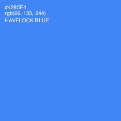 #4285F4 - Havelock Blue Color Image